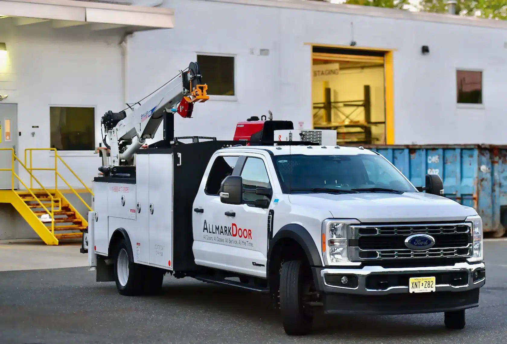 An Allmark Door truck.