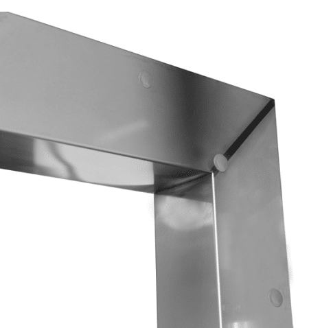 cold storage swing door door frames and thresholds Corner of a metal door frame